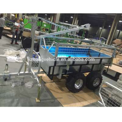 China wholesale single axle trailer,atv forest trailer,atv log loader